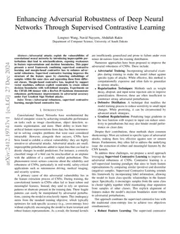 Enhancing Adversarial Robustness of Deep Neural Networks Through
  Supervised Contrastive Learning