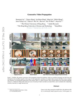 Generative Video Propagation