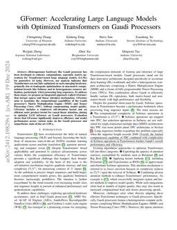 GFormer: Accelerating Large Language Models with Optimized Transformers on Gaudi Processors