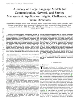 A Survey on Large Language Models for Communication, Network, and Service Management: Application Insights, Challenges, and Future Directions