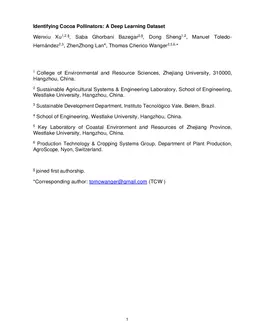 Identifying Cocoa Pollinators: A Deep Learning Dataset