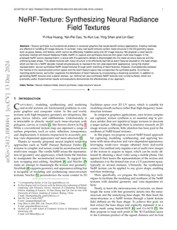 NeRF-Texture: Synthesizing Neural Radiance Field Textures
