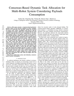 Consensus-Based Dynamic Task Allocation for Multi-Robot System
  Considering Payloads Consumption