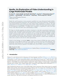 Apollo: An Exploration of Video Understanding in Large Multimodal Models