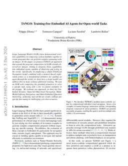 TANGO: Training-free Embodied AI Agents for Open-world Tasks