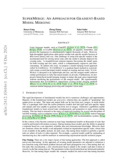 SuperMerge: An Approach For Gradient-Based Model Merging