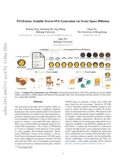 SVGFusion: Scalable Text-to-SVG Generation via Vector Space Diffusion