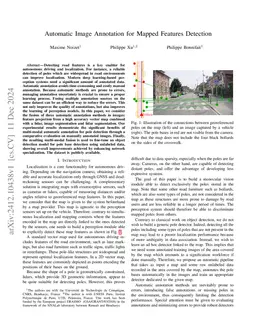 Automatic Image Annotation for Mapped Features Detection