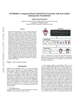 SVGBuilder: Component-Based Colored SVG Generation with Text-Guided Autoregressive Transformers