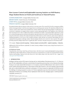How Learner Control and Explainable Learning Analytics on Skill Mastery
  Shape Student Desires to Finish and Avoid Loss in Tutored Practice
