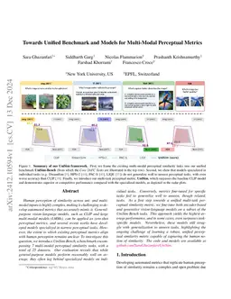 Towards Unified Benchmark and Models for Multi-Modal Perceptual Metrics