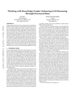 Thinking with Knowledge Graphs: Enhancing LLM Reasoning Through
  Structured Data