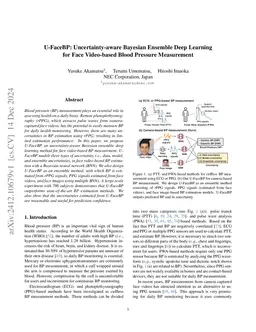 U-FaceBP: Uncertainty-aware Bayesian Ensemble Deep Learning for Face Video-based Blood Pressure Measurement