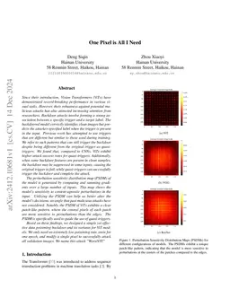 One Pixel is All I Need