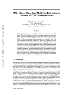 MAL: Cluster-Masked and Multi-Task Pretraining for Enhanced xLSTM Vision
  Performance