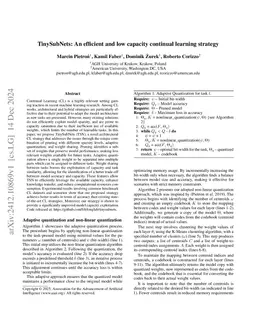 TinySubNets: An efficient and low capacity continual learning strategy