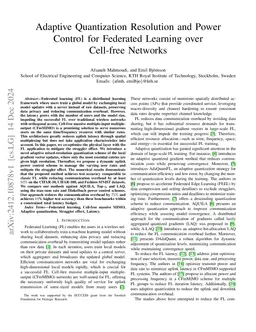 Adaptive Quantization Resolution and Power Control for Federated
  Learning over Cell-free Networks