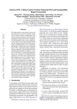 SusGen-GPT: A Data-Centric LLM for Financial NLP and Sustainability
  Report Generation