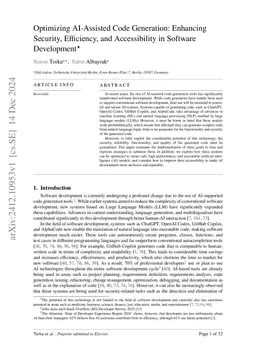 Optimizing AI-Assisted Code Generation