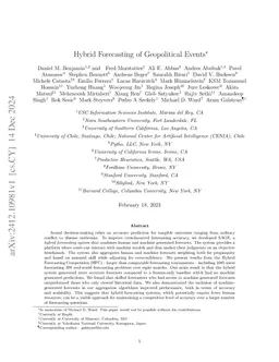 Hybrid Forecasting of Geopolitical Events