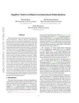 RapidNet: Multi-Level Dilated Convolution Based Mobile Backbone