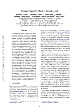 Entropy-Regularized Process Reward Model