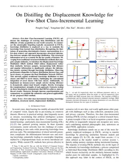 On Distilling the Displacement Knowledge for Few-Shot Class-Incremental
  Learning