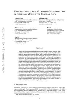Understanding and Mitigating Memorization in Diffusion Models for Tabular Data