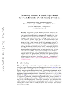 Redefining Normal: A Novel Object-Level Approach for Multi-Object
  Novelty Detection