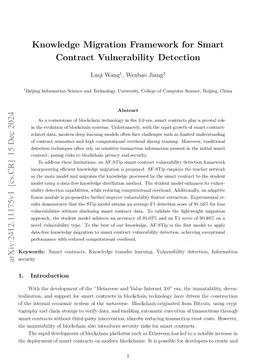 Knowledge Migration Framework for Smart Contract Vulnerability Detection