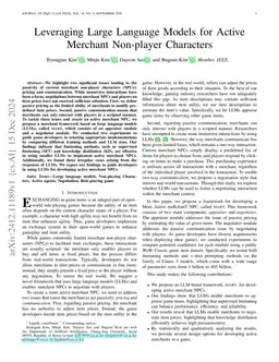 Leveraging Large Language Models for Active Merchant Non-player Characters