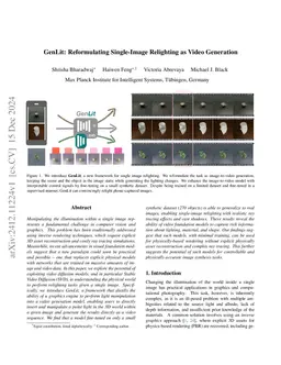 GenLit: Reformulating Single-Image Relighting as Video Generation
