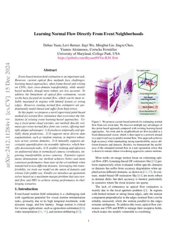 Learning Normal Flow Directly From Event Neighborhoods