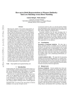 How not to Stitch Representations to Measure Similarity: Task Loss
  Matching versus Direct Matching