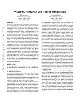 Visual IRL for Human-Like Robotic Manipulation