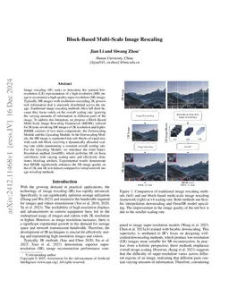Block-Based Multi-Scale Image Rescaling