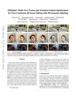 EditSplat: Multi-View Fusion and Attention-Guided Optimization for View-Consistent 3D Scene Editing with 3D Gaussian Splatting