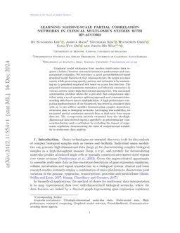 Learning Massive-scale Partial Correlation Networks in Clinical Multi-omics Studies with HP-ACCORD