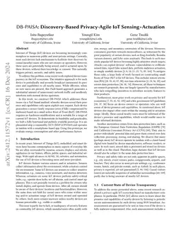 DB-PAISA: Discovery-Based Privacy-Agile IoT Sensing+Actuation