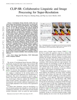 CLIP-SR: Collaborative Linguistic and Image Processing for Super-Resolution