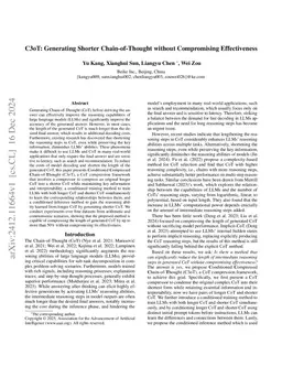 C3oT: Generating Shorter Chain-of-Thought without Compromising
  Effectiveness
