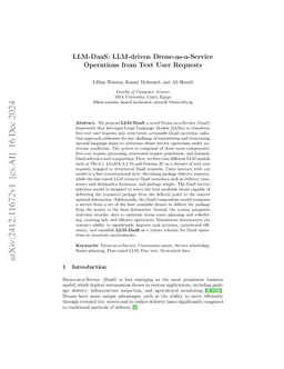 LLM-DaaS: LLM-driven Drone-as-a-Service Operations from Text User
  Requests