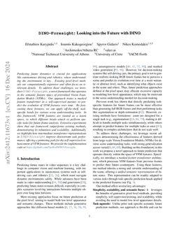 DINO-Foresight: Looking into the Future with DINO