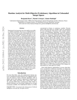 Runtime Analysis for Multi-Objective Evolutionary Algorithms in
  Unbounded Integer Spaces