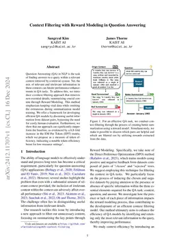 Context Filtering with Reward Modeling in Question Answering