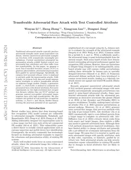 Transferable Adversarial Face Attack with Text Controlled Attribute