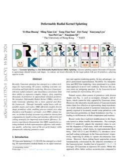 Deformable Radial Kernel Splatting