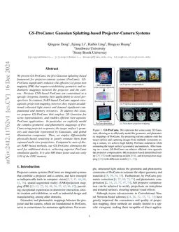 GS-ProCams: Gaussian Splatting-based Projector-Camera Systems