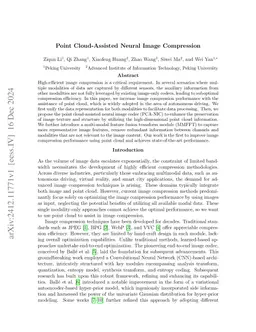 Point Cloud-Assisted Neural Image Compression