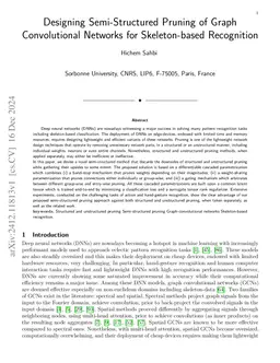 Designing Semi-Structured Pruning of Graph Convolutional Networks for
  Skeleton-based Recognition